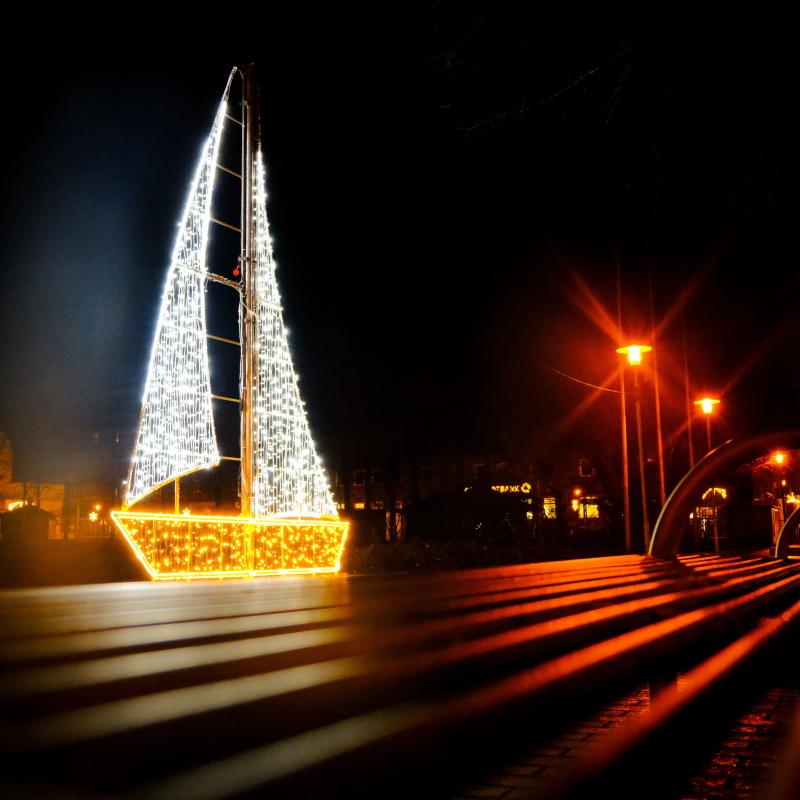 Weihnachtsbeleuchtung Cuxhaven Quadrat